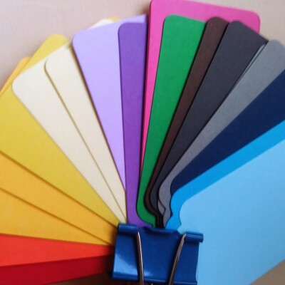 Etiquettes Kraft Couleur 4 x 9 cm