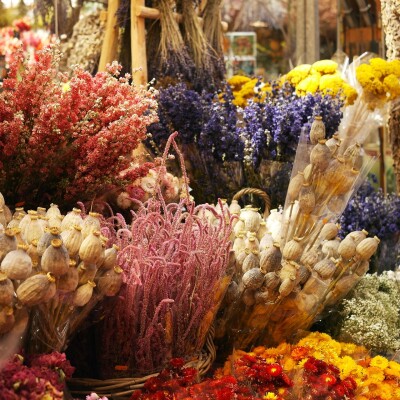 Coffret Fleurs Séchées Rouge