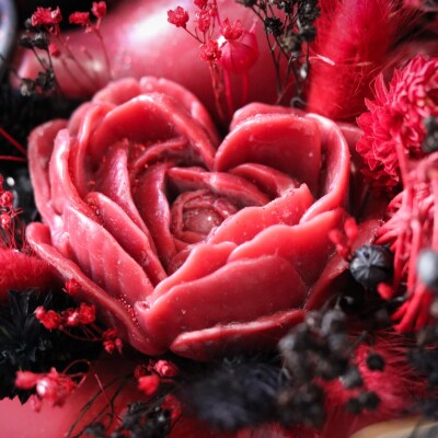 Moule Bougie Rose Cœur